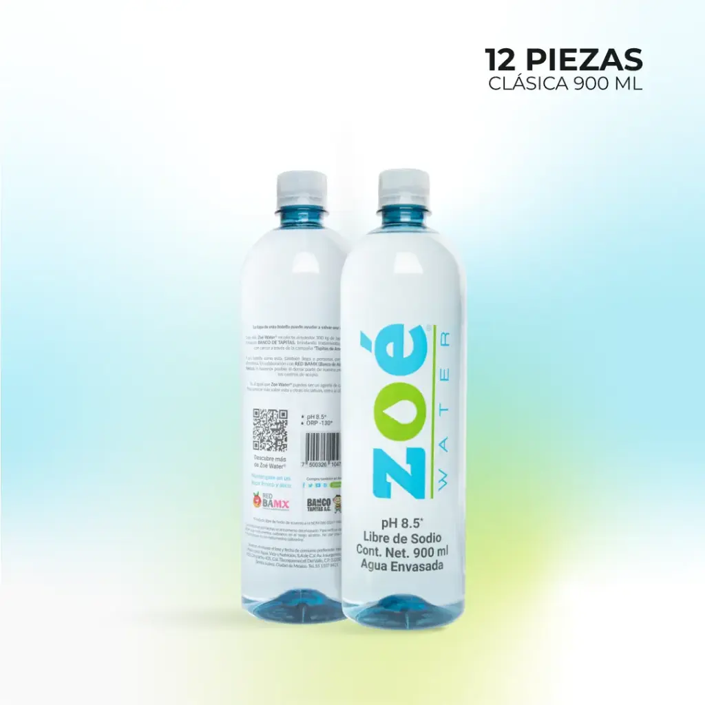Zoé Water Clásica 900ml (12 pzas)