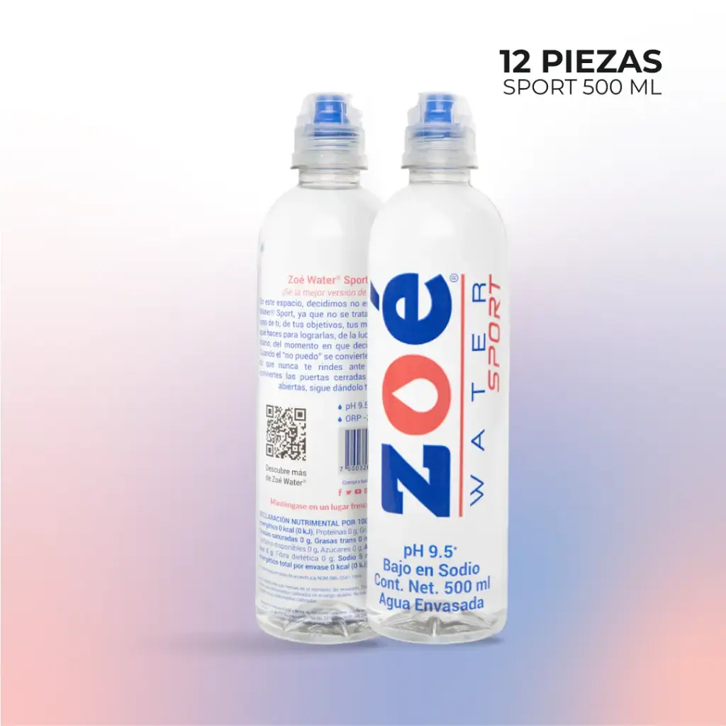 Zoé Water Sport 500ml (12 pzas)