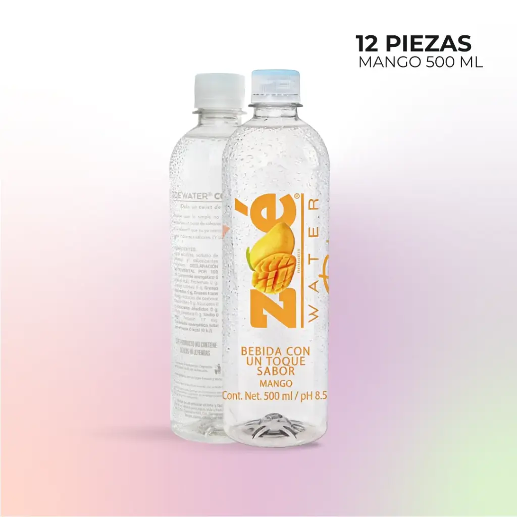 Zoé Water Twist Mango 500ml (12 pzas)