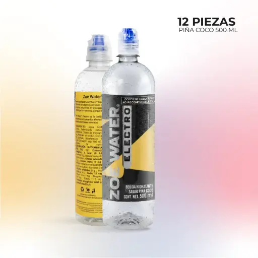 [ZWE-PC-500-12] Zoé Water Electro Piña Coco 500 ml (12 pzas) 