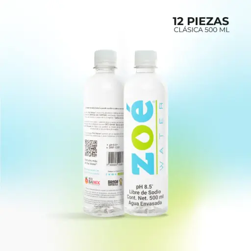 [ZWC-500-12] Zoé Water Clásica 500ml (12 pzas)